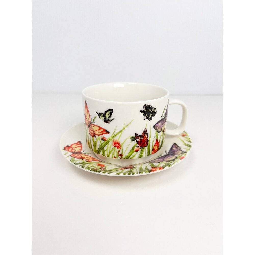 Teaopia butterfly teacup and saucer set